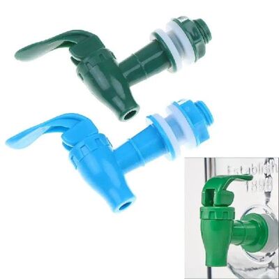 1/5Pcs Glass Bottle Jar Barrel Water Tank Faucet 17mm PP