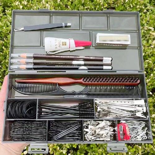 Barber Tools Storage Box Hair Clips Combs Storage Case