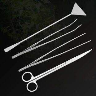 Tweezers 4Pcs Scissors Kits Cleaning Aquarium Plant