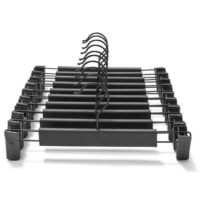 10Pcs Clothes Pants Hangers, Space-Saving Skirt Holders,