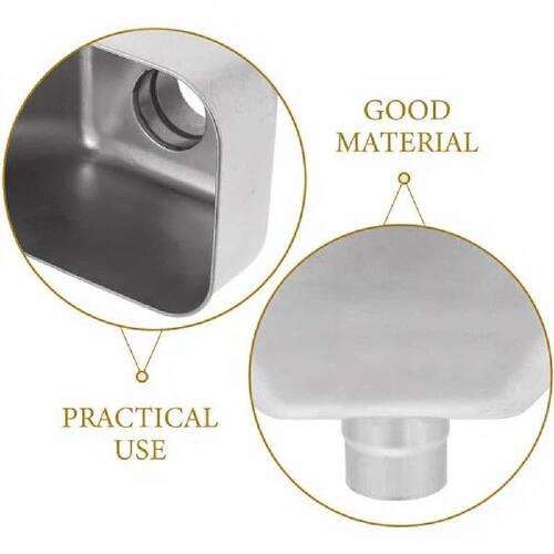 1pcs Stainless Steel Downspout Adapter Rain=Gutter