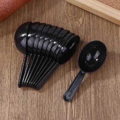 10Pcs Black White Measuring Teaspoon Scoop Plastic 7g 15ml