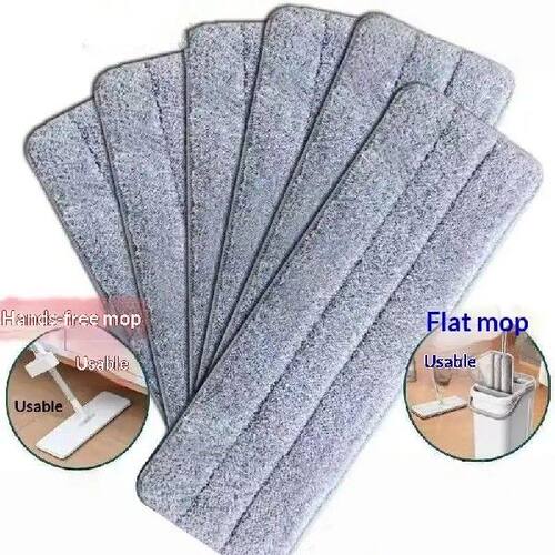 3Pcs Flat Mop Replacement Pads Reusable Thickened