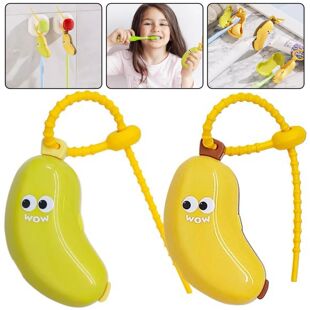Toothpaste Banana Storage With Cap Toothbrush Protective