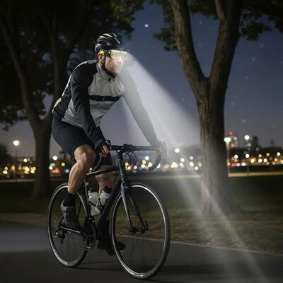 Headlamp Ultra Light LED Safety Glasses Flashlight