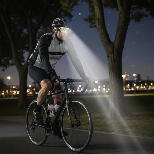 Headlamp Ultra Light LED Safety Glasses Flashlight