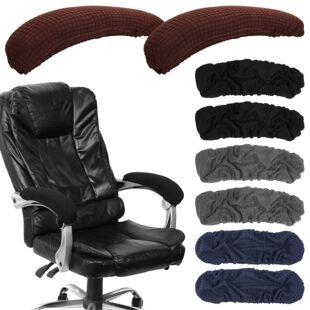 Arm Chair Office Elbow Elastic Rotating Covers 8Pcs