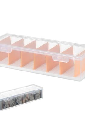 Storage Box With Adjustable Divider Clear Plastic