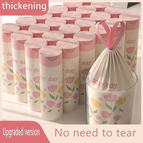 Large Size Lavender Trash Bags 100 Pack - Thickened Scented