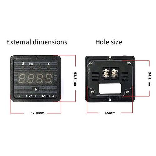 GV13T Diesel Generator Digital Display Voltmeter Frequency