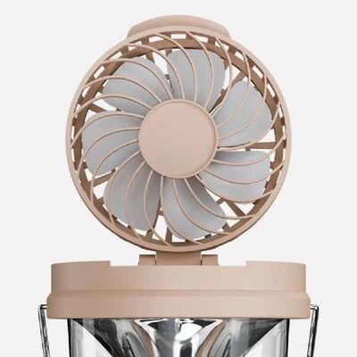 2 in 1 LED Fan Lantern Foldable Strong Light Portable