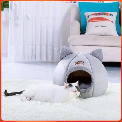 Semi-enclosed Cat Mat Basket Breathable Soft Cute Winter