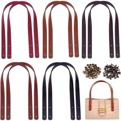 10pcs Leather Bag Handles 23.6 Inch Leather Bag Straps with