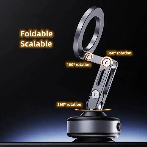 Magnetic Electric Vacuum Suction Car Phone Holder 360°