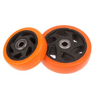 Hot Sale Orange+black PVC Caster Wheel Double Bearings High