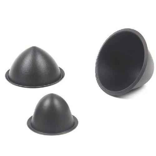 2PCS New Speaker Dust Cover PP Tip Coned Dust Caps Black