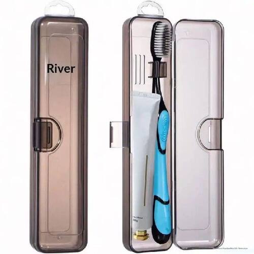 Toothbrush Box Transparent Organizer Case Travel Portable