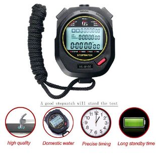 Professional Handheld Digital Stopwatch Chronograph Sports