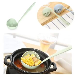 Wheatgrass Spoon Plastic Colander Soup Handle Long