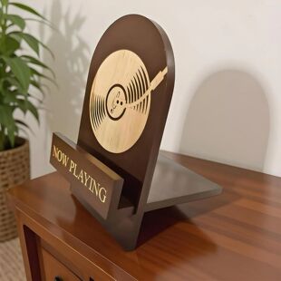 record Record collectors Decorative Vintage Stand Wooden