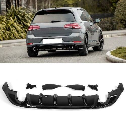 Gloss Black for TCR Rear Bumper Diffuser Valance Kits Fit
