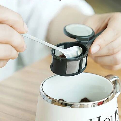 - Coffee Capsule Powder Filter Spoon Tea Infuser Reusable