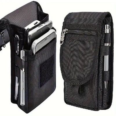 Mobile Phone Bag Casual Waist Bag Pen Insertion Bag Flip