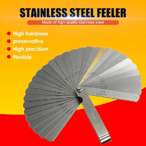 Stainless Steel 32 Blades 0.04-0.88mm Thickness Gap Metric