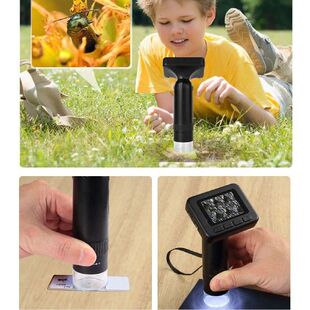 1000X HD Microscope 2 Inch  Screen USB 5V  Handheld