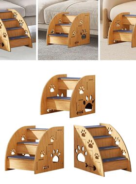 Wooden Pet Stairs Puppy Stairs Wood Dog Stairs Ladder for