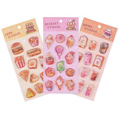 Adorable Assorted Decals 3D Embossed Crystal Children