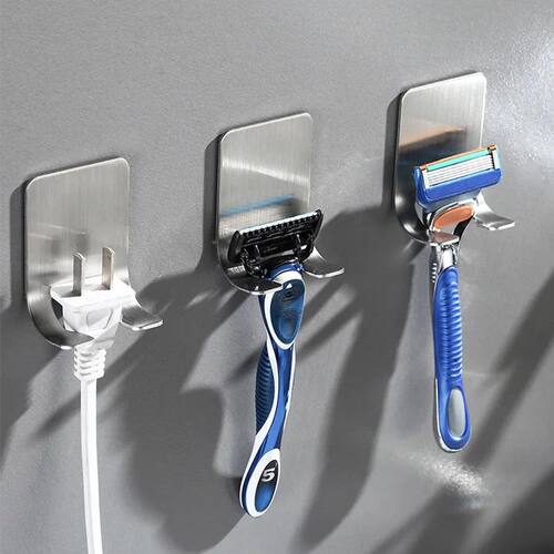 Wall Razor Holder Storage Hook Bathroom Shaving Razor Rack
