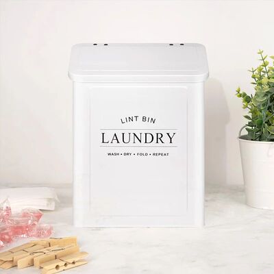 Wall mounted laundry detergent powder storage box with