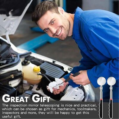 Utility Design 2 Telescopic Inspection Mirrors, Mechanical