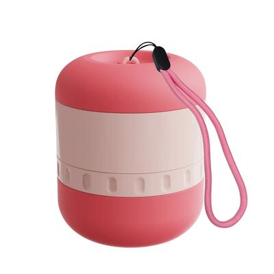 1pc Portable Small Pet Feeder with Hanging Water Bottle &