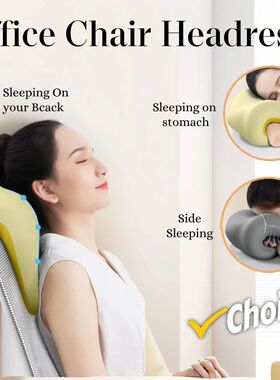 Office Chair Headrest Ergonomic Memory Foam Sleeping Pillow