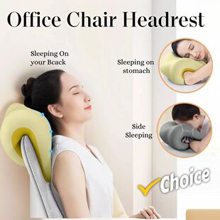Office Chair Headrest Ergonomic Memory Foam Sleeping Pillow