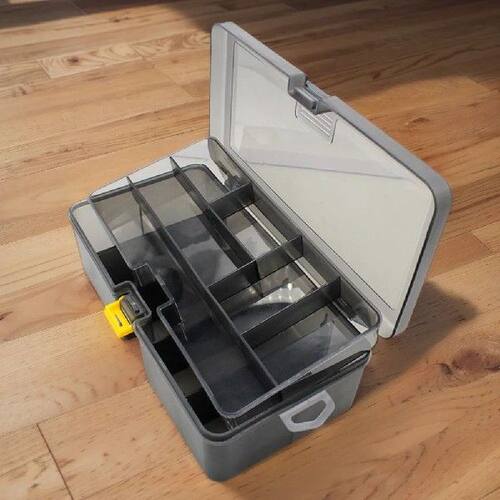 Double Layer Fishing Box Waterproof Plastic Bait Storage