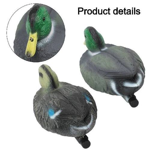 Mallard Decoy Greyish Green, Brown-black Floating Duck