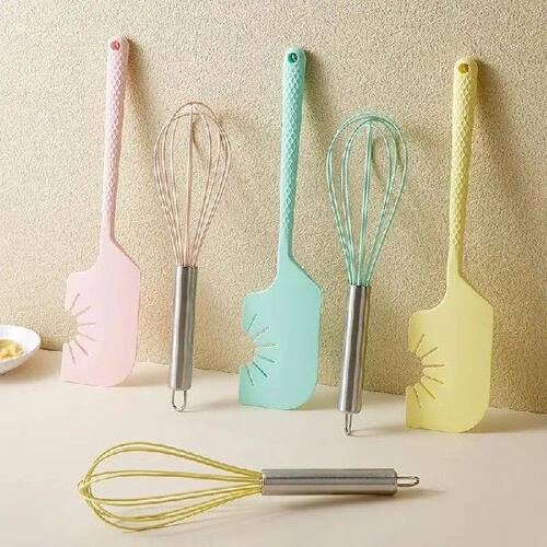 1/2Pcs Silicone Scraper Egg Beater Hanging Egg Beater Food
