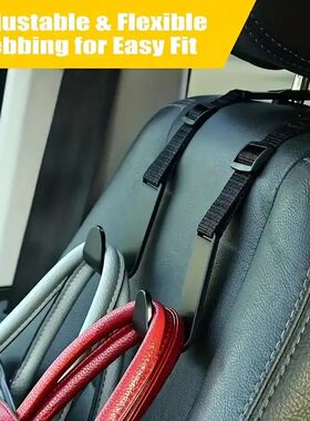 4Pcs/set Adjustable Car Seat Headrest Hook Space-Saving