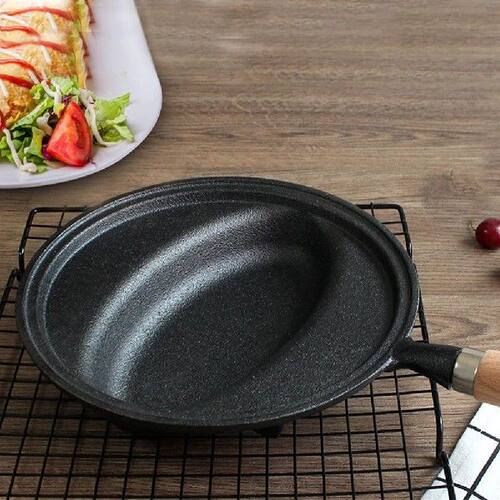 Pancake  Skillet Pan with Wood Handle Omelette Egg Pot