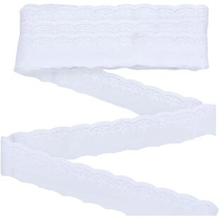 Wide Eyelet Ribbon Trim Cotton Lace inch Yards