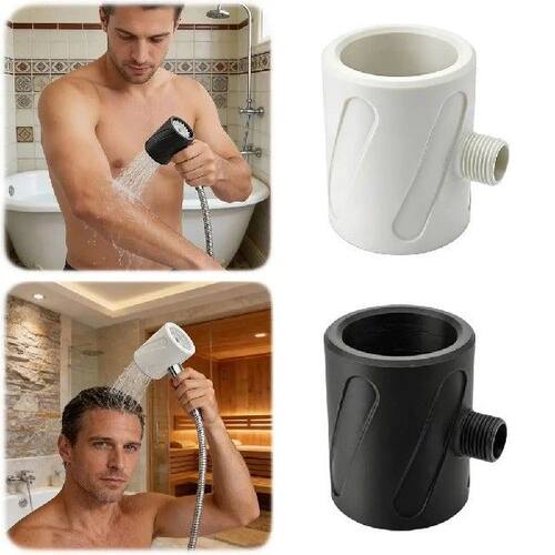 2-in-1 Design Handheld Shower Head Spiral Nozzle Powerful