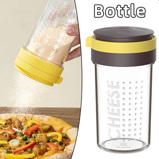 Bottle Lid Grated Shaker Dispenser With Spice Cheese Clear