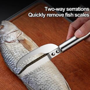 Fish Scale Remover 3 Pack Sawtooth Scraper Stainless Steel