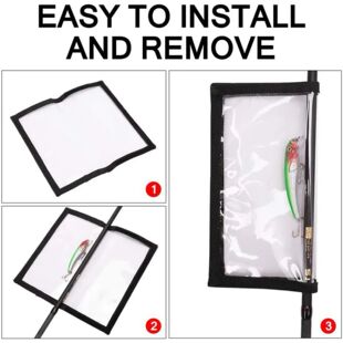 lure Transparent storage cover bait PVC fishing