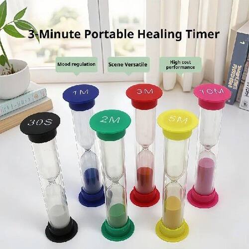 Sized Colorful Hourglass Timer 30 Seconds/1 Minute/2