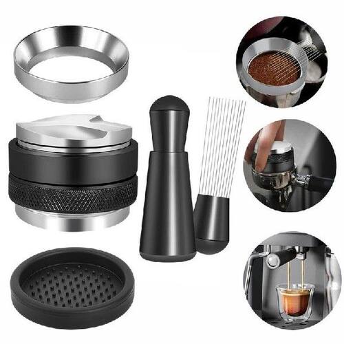 5Pcs Espresso Accessories Kit - Coffee Distributor & Tamper