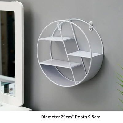 Living Room Wall Shelf Bedroom Room Iron Circular Wall